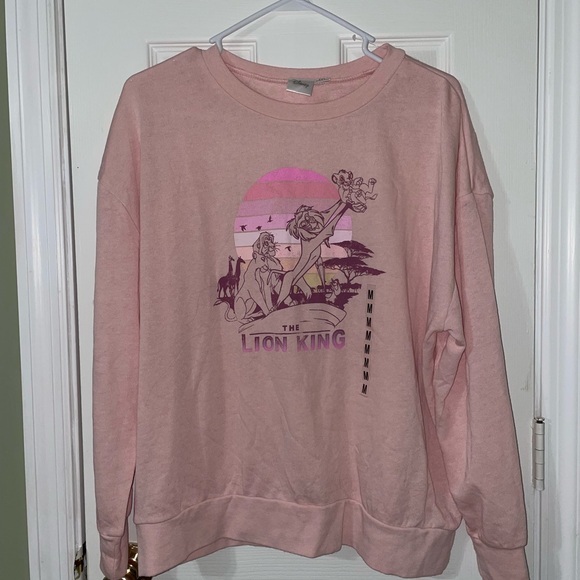 Disney Tops - Disney The Lion King Pink Hoodie NWOT